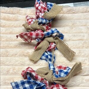 Red white blue summer garland